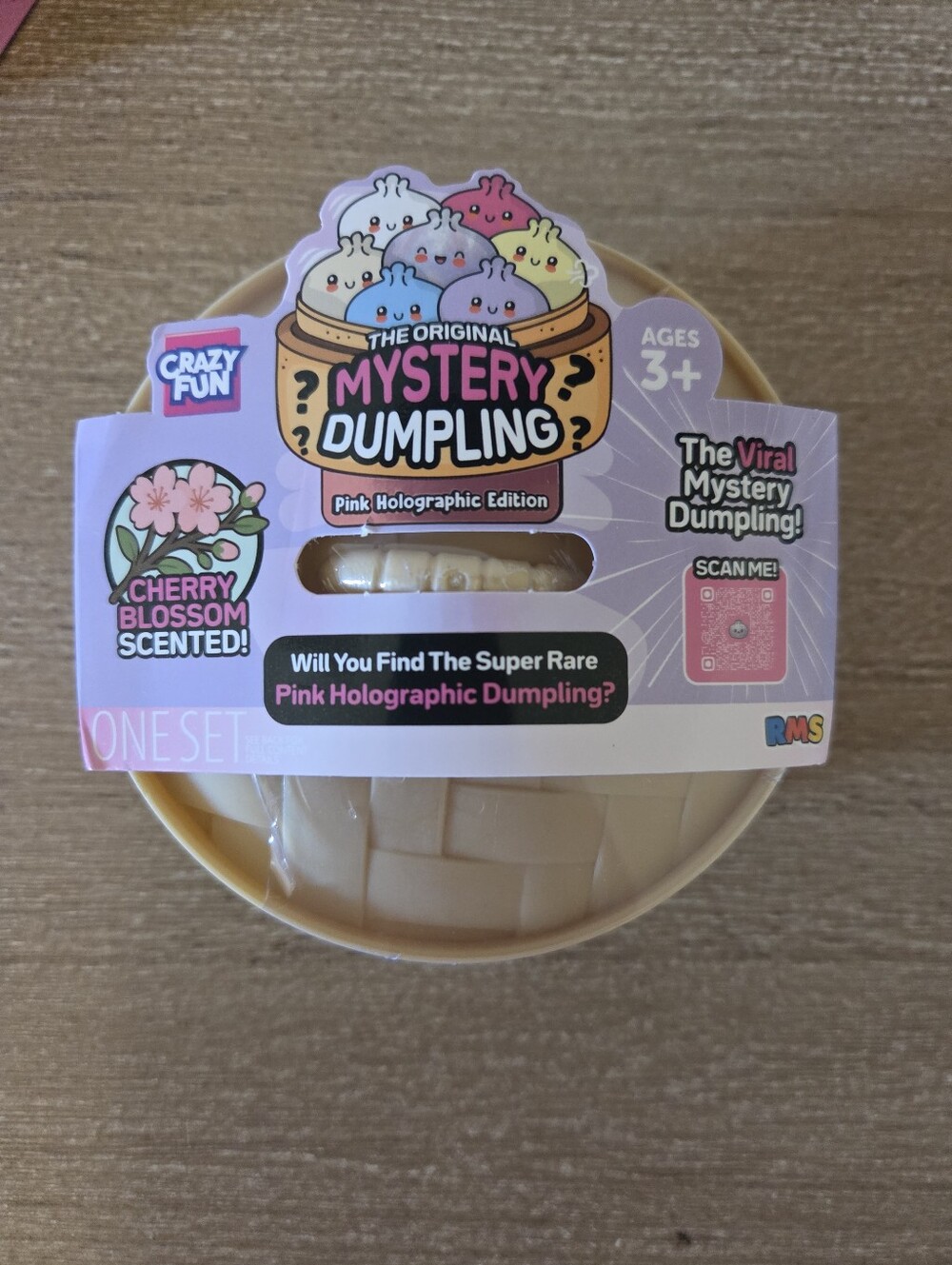 New Rms Mystery Dumpling Squishy Cherry Blossom Scented Pink Holographic Series